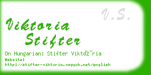 viktoria stifter business card